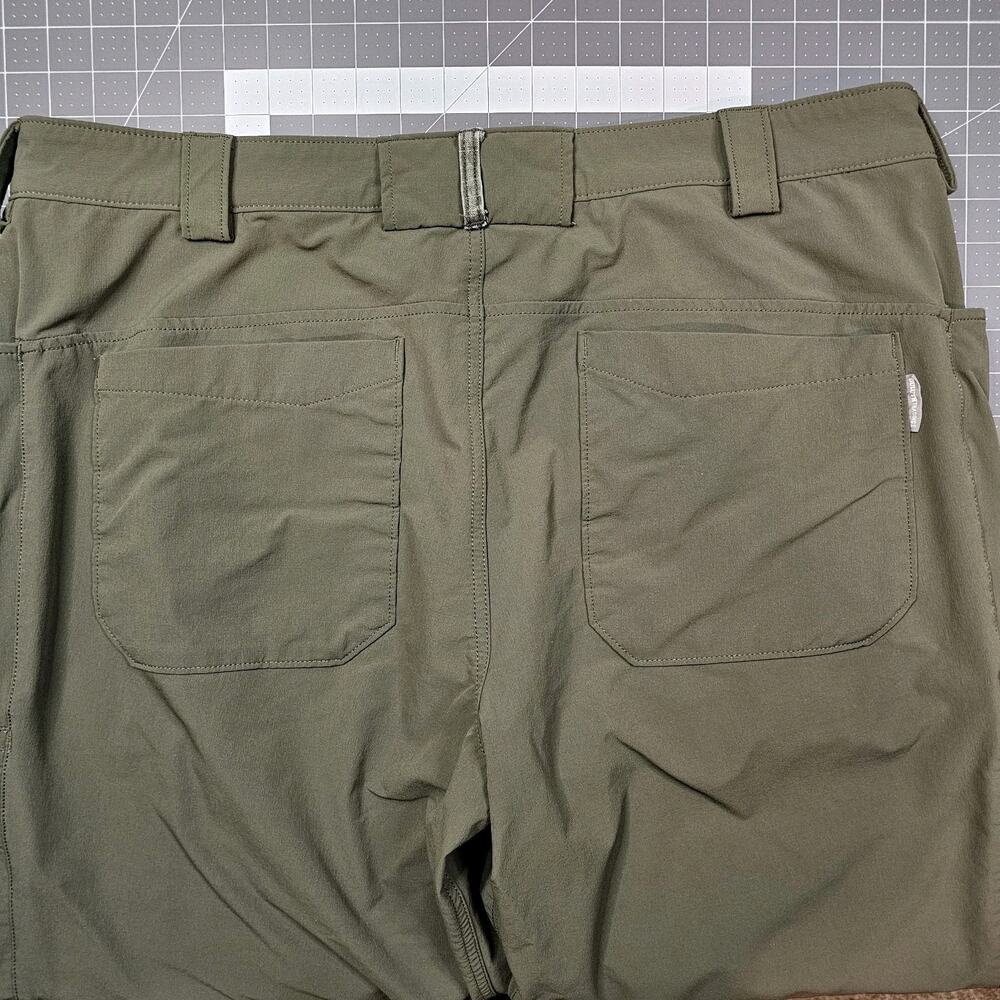 Duluth Trading Pants 42x30 Green Stretch Nylon Flexpedition Cargo Brown Workwear - Picture 9 of 16
